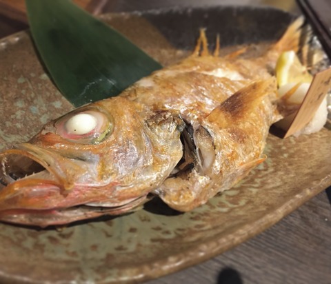 のどぐろの塩焼き