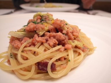 070127kiora水ダコと白菜のスパゲッティーニ