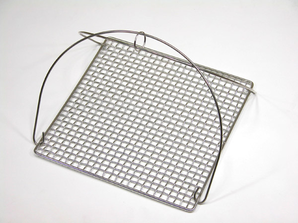 網掛け付きステンレス網 : 囲炉裏・火鉢・七輪のうんちく － 炭火道