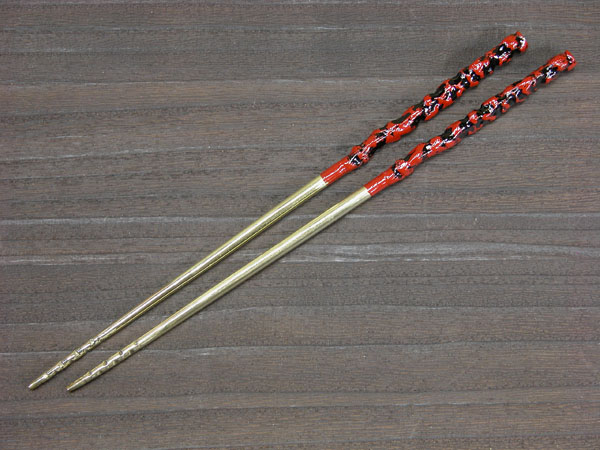 火箸の販売 真鍮火箸 : 囲炉裏・火鉢・七輪のうんちく － 炭火道