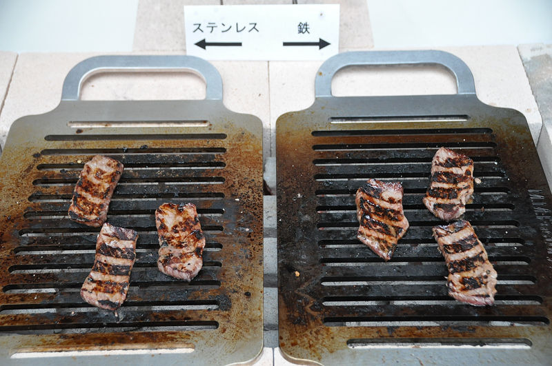 焼肉鉄板置きステンレス台車