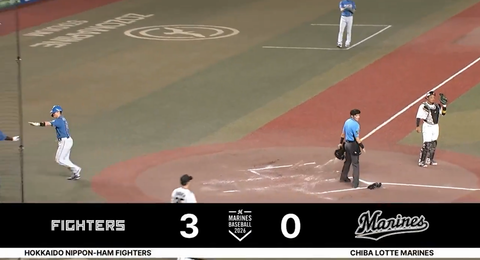 【日本ハム】有薗直輝、レフトへの犠牲フライを放つ ｜ロッテ戦｜打った瞬間の反応まとめ｜8/21