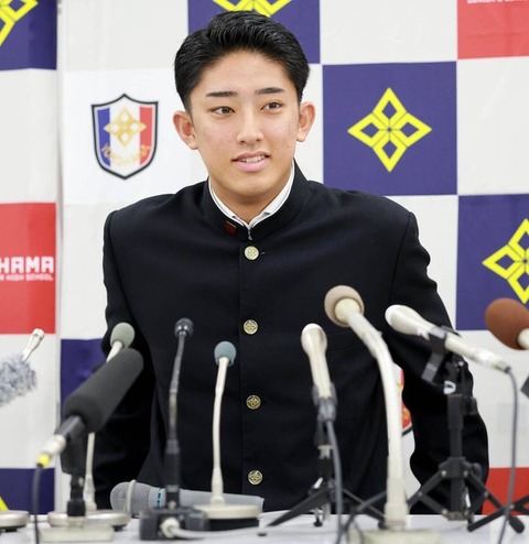 【ドラフト】横浜・織田翔希が米球界挑戦表明「覚悟を決めて挑戦していきたい」ドラフト１位確実もＮＰＢ経ず米大学も視野
