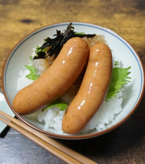 シャウエッセン公式、こういうのでいいんだよ丼を作る