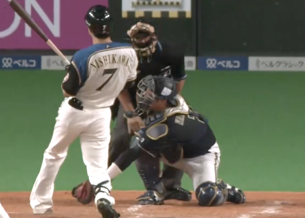 日ハム西川遥輝 デッドボールを華麗に回避する なんjリーグ