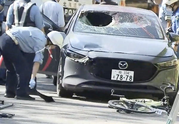 「ツール・ド・北海道」自転車と乗用車が正面衝突　男子大学生が意識不明の重体