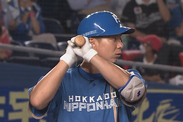 【GO速報】松本剛、第4打席で四球を選び同点に追いつく