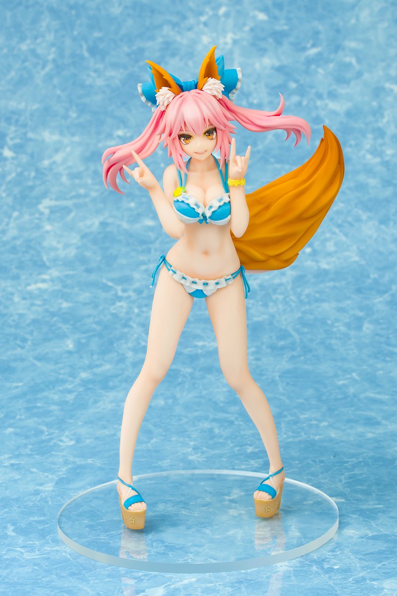 Fate Extella アオシマ 玉藻の前 サマー ヴァカンスver フィギュアが予約開始 人気dlコンテンツ衣装の水着キャス狐を立体化 Figure News