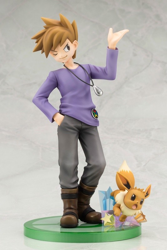 ポケモン コトブキヤ Artfx J グリーン With イーブイ フィギュアが予約開始 レッドのライバル グリーン が立体化 Figure News
