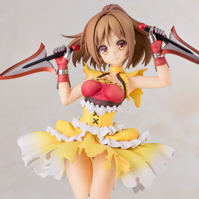 フラワーナイトガール プラム オンシジューム 1 7フィギュア 予約開始 履いてないかのようなきわどさで ゲーム内で使えるシリアルコードが特典として付属 Figure News