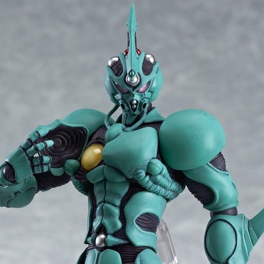強殖装甲ガイバー Figma ガイバー が遂に明日予約開始に グッスマオンライン特典は Di Stageベースユニット エフェクト背景シート Figure News