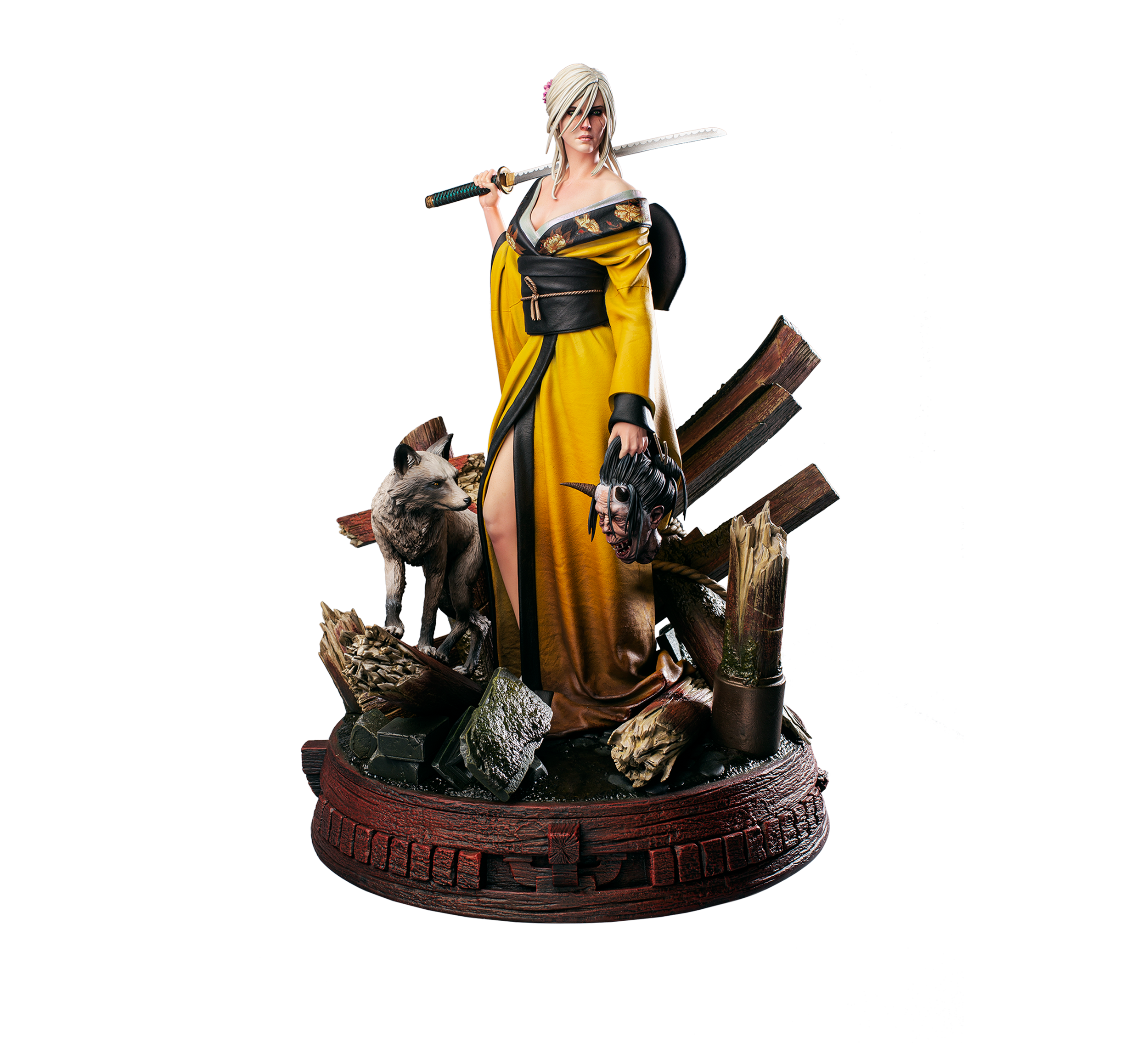 ウィッチャー】シリの着物フィギュア「Ciri and the Kitsune ウィッチャー】シリの着物フィギュア「Ciri and the Kitsune