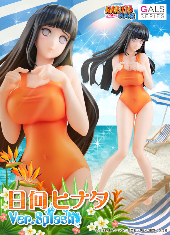 Naruto ギャルズシリーズ 日向ヒナタ Ver Splash 水着フィギュアが限定予約開始 アニメedで披露したムチムチの水着姿を立体化 あみあみ予約開始 Figure News