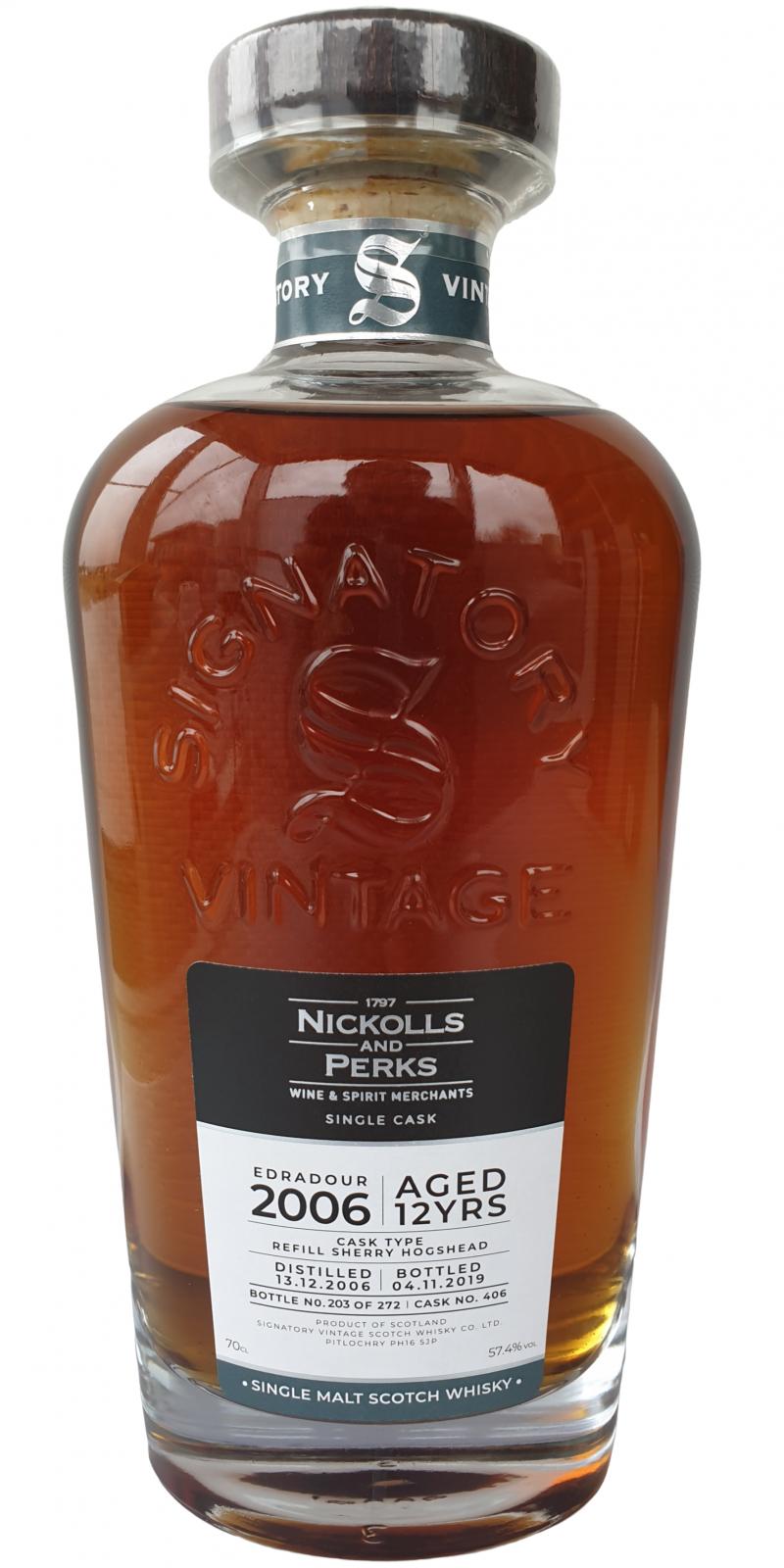 エドラダワー9年 シェリーカスク カスクストレングス 700ml 58.7