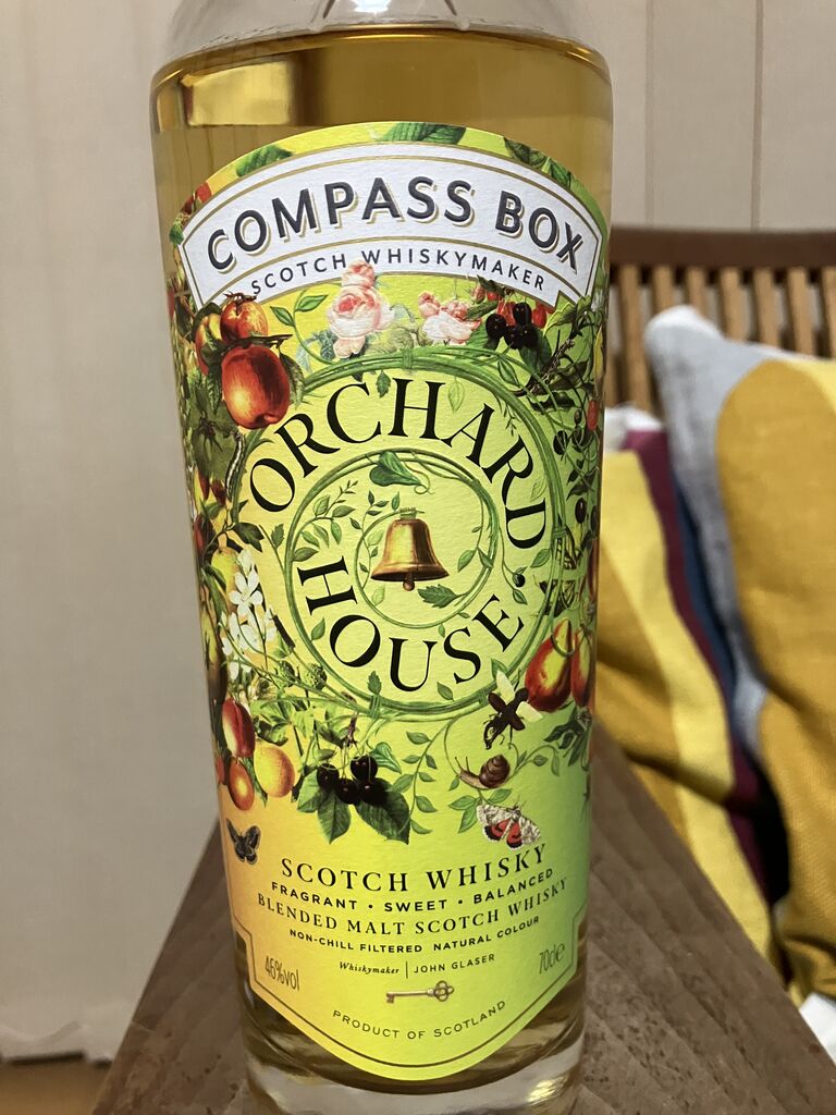 コンパスボックス オーチャードハウス : 飲んだお酒の記録と感想