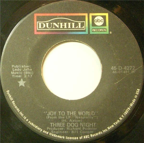 スリー ドッグ ナイト Three Dog Night 喜びの世界 Joy To The World とホイト アクストン Hoyt Axton Add Some M To Your Day スリー ドッグ ナイト Three Dog Night 喜びの世界 Joy To The World とホイト アクストン Hoyt Axton Add Some M To Your Day