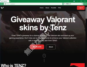 プロゲーマーTenZを名前を悪用してVALORATNスキン配布ギブアウェイ無料プレゼント詐欺フィッシング