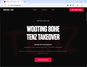 wooting 80he take takeover VALORANT偽サイト詐欺フィッシング