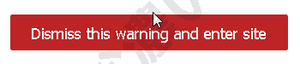 Dismiss this warning and enter site の意味