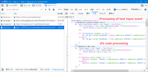 Valorantフィッシング詐欺サイト ユーザー名とパスワードの処理するスクリプトにロシア語のコメント