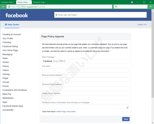 Facebook フィッシング詐欺サイト危険1
