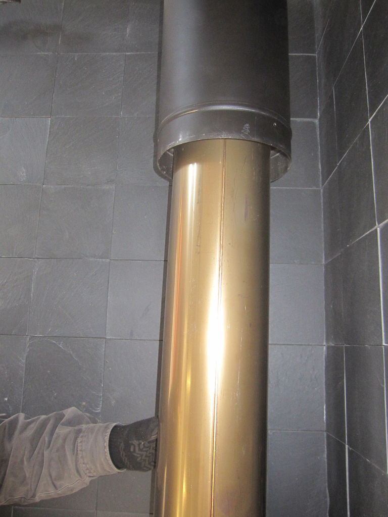 薪ストーブ シングル煙突から断熱材入り断熱二重煙突へ 彩の国firewoodmanのブログ