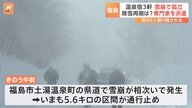 雪崩の影響を受けた福島市：除雪作業と温泉宿の現状