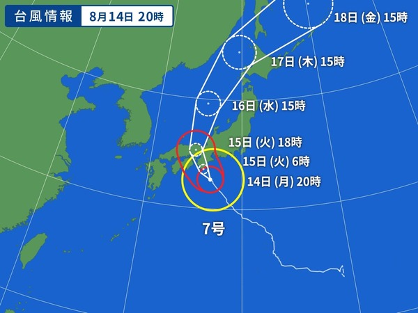 台風7号の接近に伴い東海・近畿・四国地方の一部パチンコ店が立体駐車場を開放中
