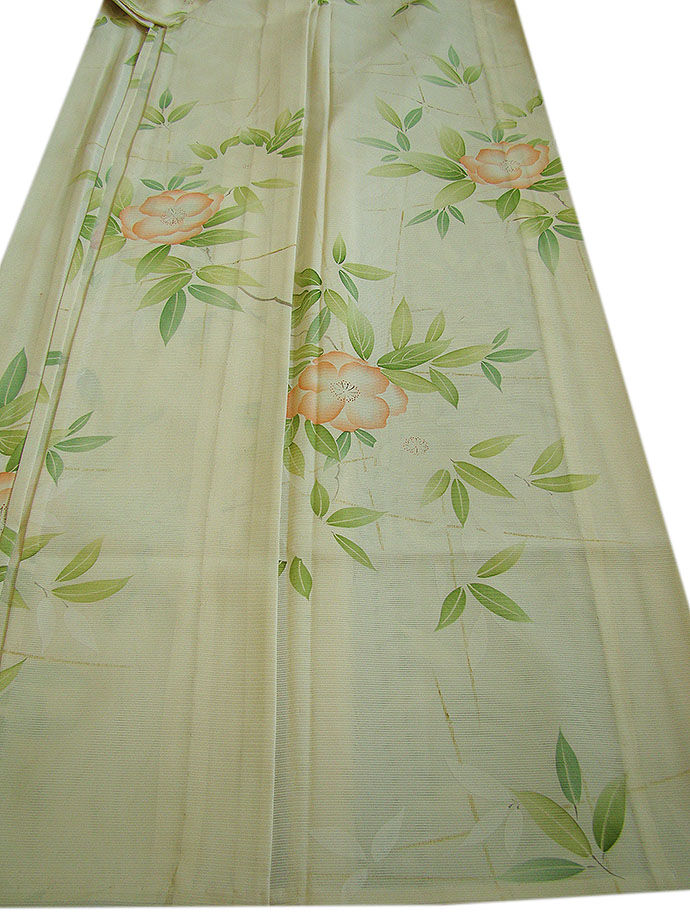 時代屋 裄66.3ｃｍ 夏物 お茶事 駒絽 ３本絽 小紋 正絹 仕立上り 154ｃｍ～160ｃｍ KK598