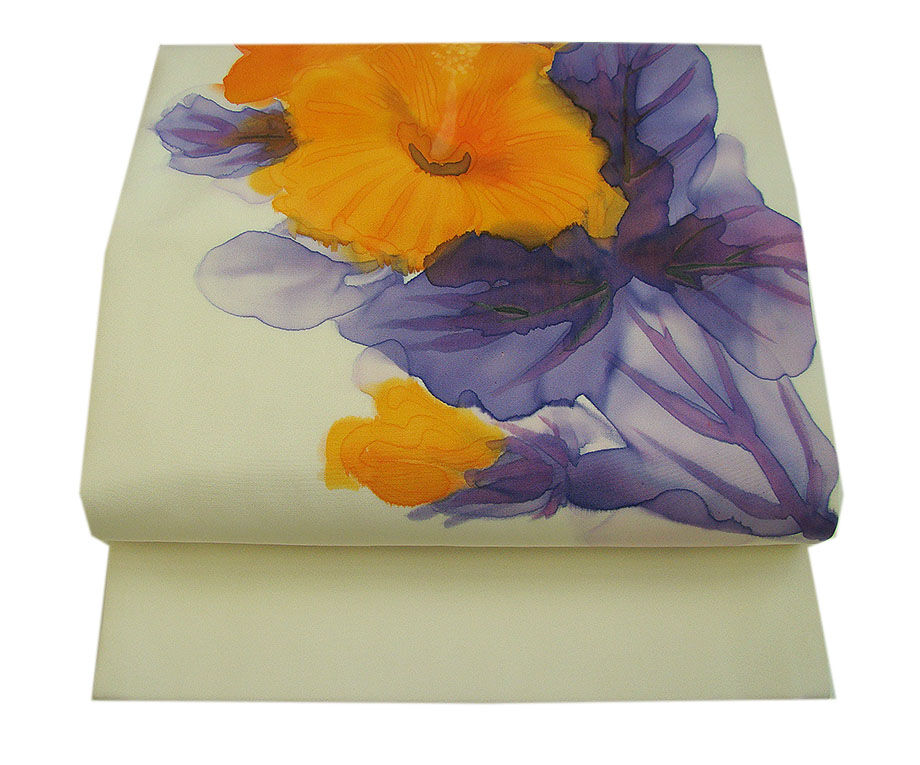 時代屋 裄65.2ｃｍ 縮緬地 小紋 塩瀬 なごや帯 帯〆 帯揚げ 4点 セット 正絹 仕立上り 袷 152ｃｍ～158ｃｍ KK558