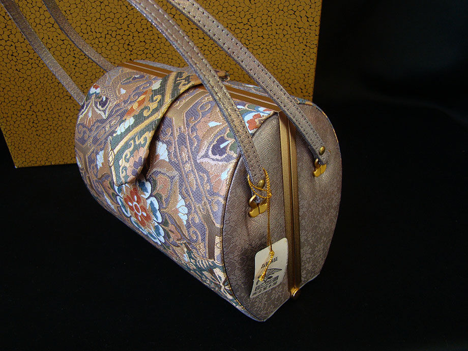 時代屋 新品 金鷲 帯地 草履・バッグ セット Zs733