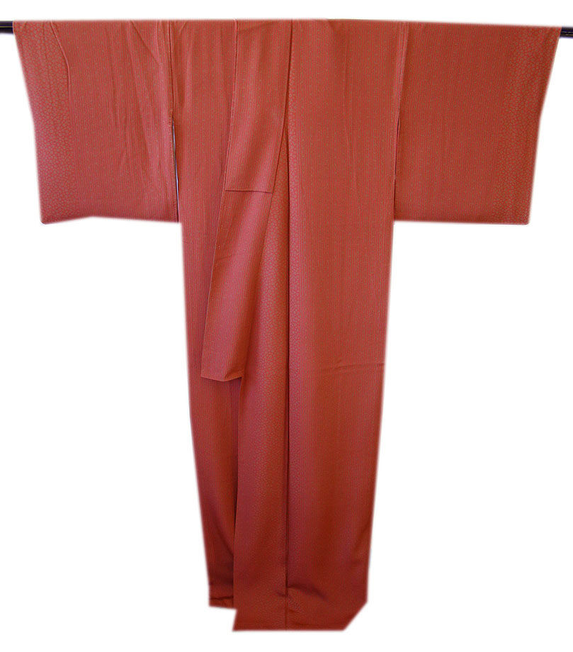 時代屋 裄69.0cm ロング寸 お茶事 一越地 江戸小紋 袷 正絹 未使用 158cm~165cm KK460