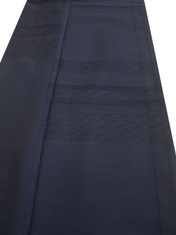 時代屋 裄65.2ｃｍ 夏物 紗 色無地 附下げ 長襦袢 2点 セット 正絹 仕立上り 丸に桜 152ｃｍ～158ｃｍ Ｍ843