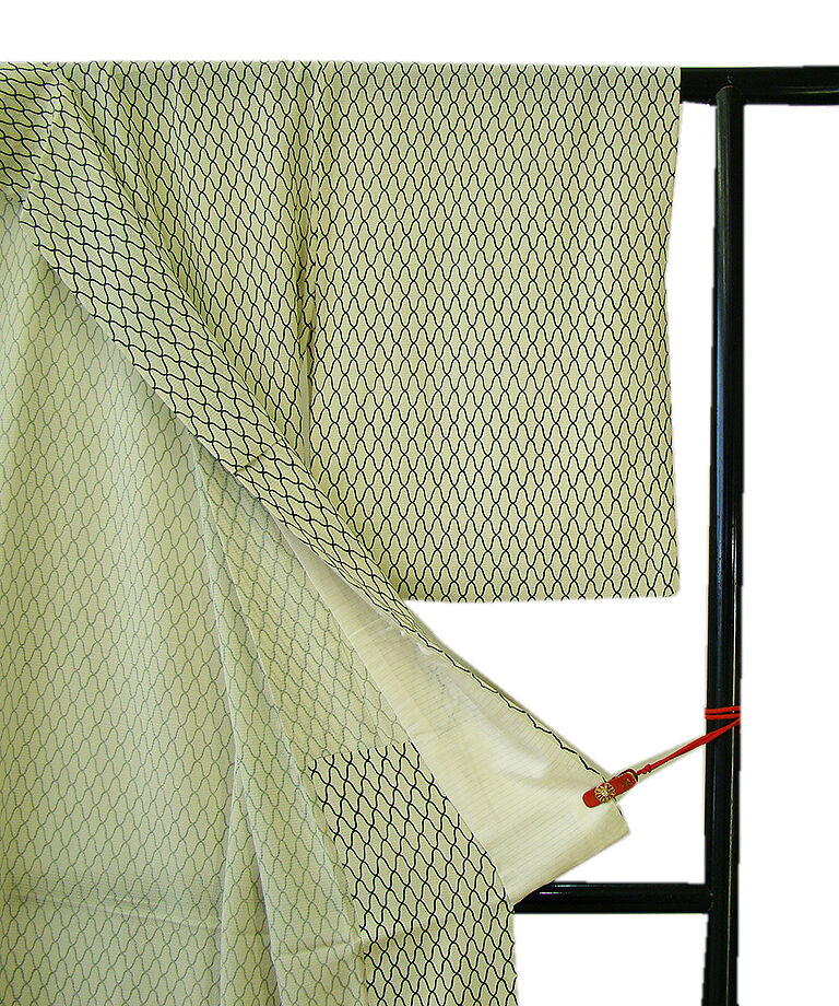 時代屋 裄65.2ｃｍ 夏物 絽縮緬 附下げ 訪問着 正絹 仕立上り 152ｃｍ～158ｃｍ ＨH437