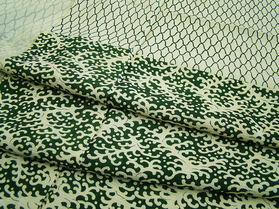 時代屋 裄65.2ｃｍ 夏物 絽縮緬 附下げ 訪問着 正絹 仕立上り 152ｃｍ～158ｃｍ ＨH437