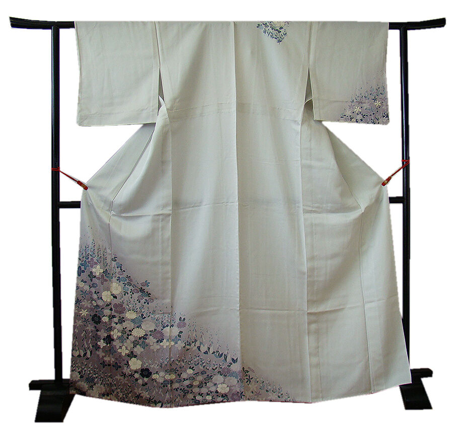 時代屋 美品！裄65.2cm 作家物 極上一越地 本加工染