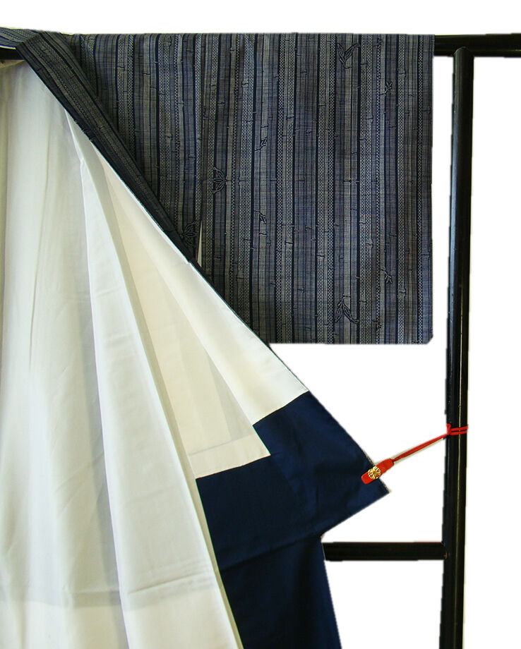 時代屋 裄64.4ｃｍ 大島紬 櫛織 袋帯 帯揚げ 帯〆 ４点 セット 正絹 仕立上り 袷 150ｃｍ～156ｃｍ TT276