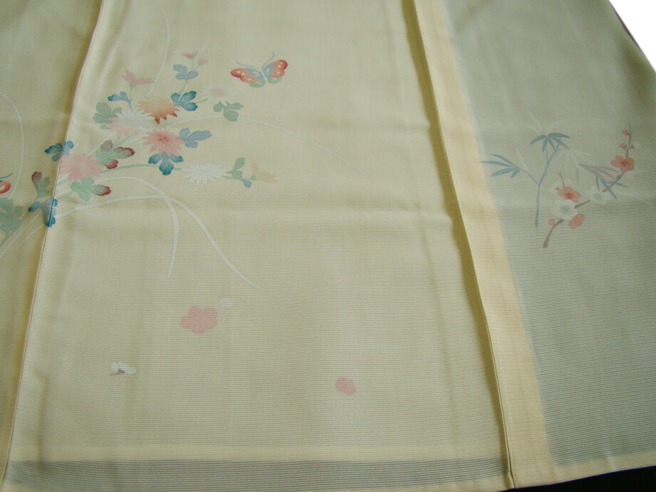 時代屋 新品 夏物 当店仕立 裄70.1 ロング寸 駒絽 訪問着 正絹 未使用 160cm～168cm Ｈｓ296