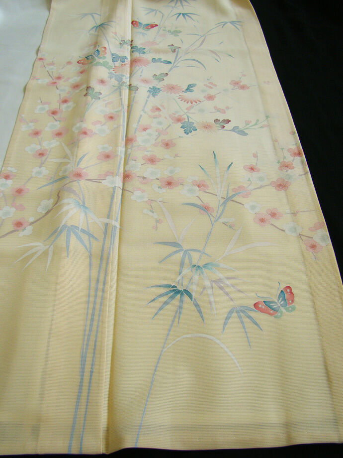 時代屋 新品 夏物 当店仕立 裄70.1 ロング寸 駒絽 訪問着 正絹 未使用 160cm～168cm Ｈｓ296