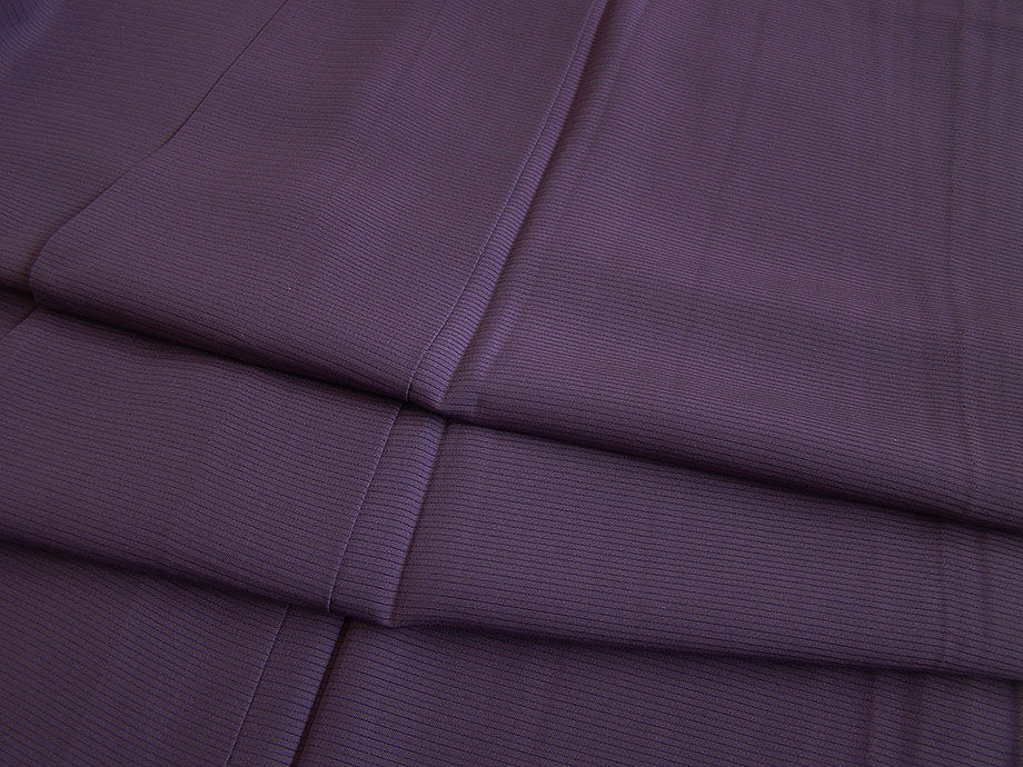 時代屋 裄66.3ｃｍ 夏物 お茶事 駒絽 ３本絽 桑の実色 色無地 正絹 未使用 仕付糸付 丸に横木瓜 154ｃｍ～160ｃｍ Ｍ849