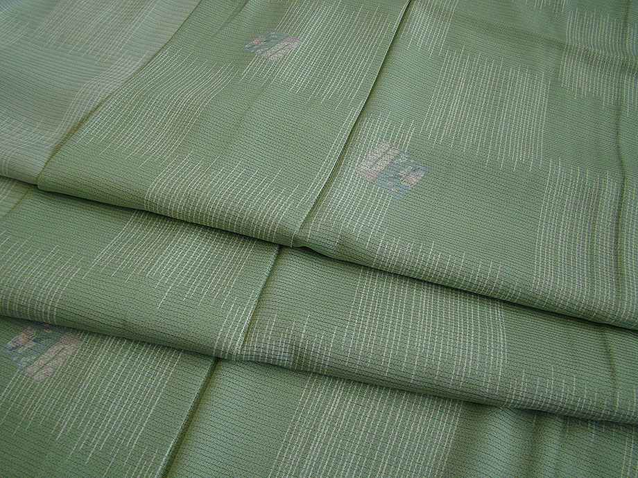 時代屋 裄65.2ｃｍ 夏物 お茶事 駒絽 ３本絽 鮫小紋 正絹 仕立上り 152ｃｍ～158ｃｍ KK627