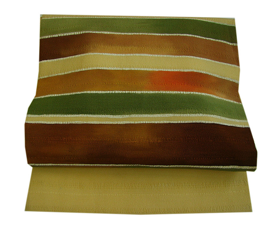 時代屋 裄63.3ｃｍ 一越地 小紋 なごや帯 帯〆 帯揚げ 4点 セット 正絹 未使用 仕付糸付 袷 148ｃｍ～154ｃｍ KK497