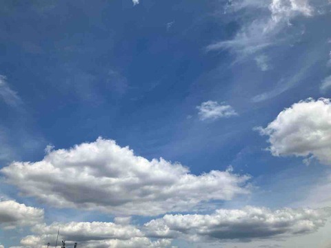 今日の空