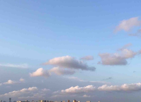 今日の空