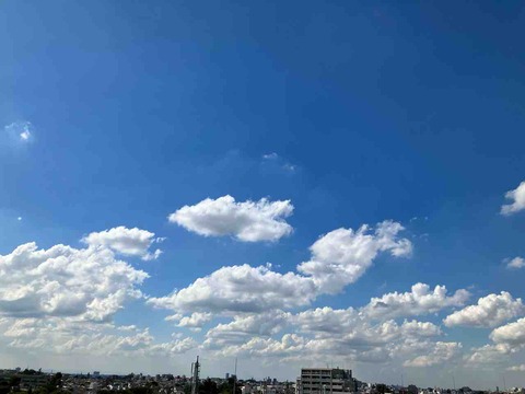 今日の空
