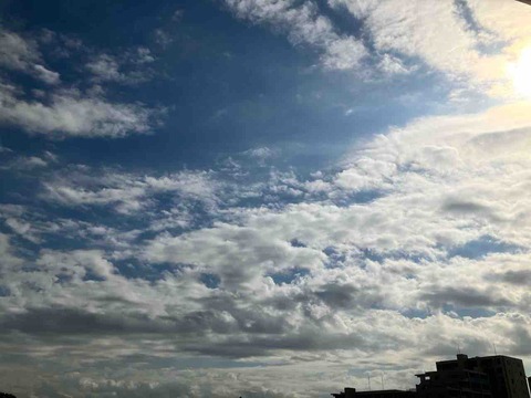 今日の空