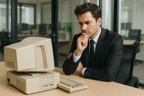 古いシステムに悩む社長