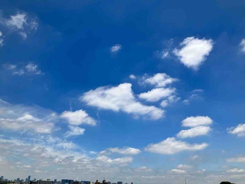 今日の空