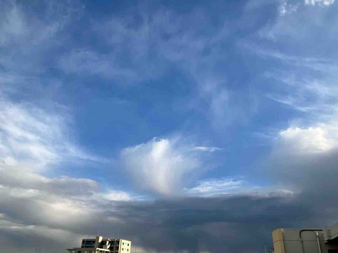 今日の空