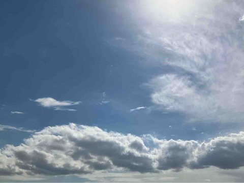 今日の空